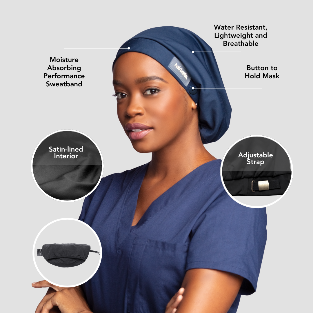 Hairbrella Scrub Cap, Satin-Lined