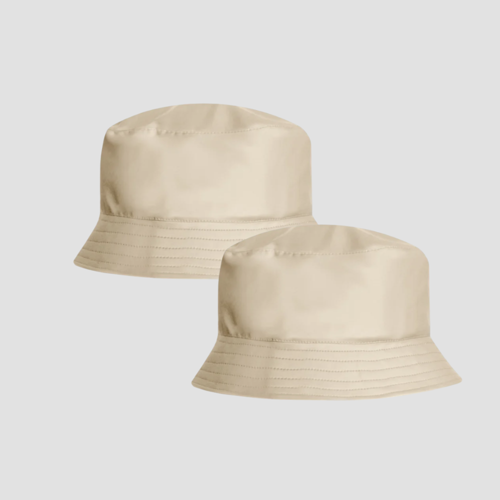 Satin-Lined, Waterproof Matte Bucket Hat - Bundle (2)