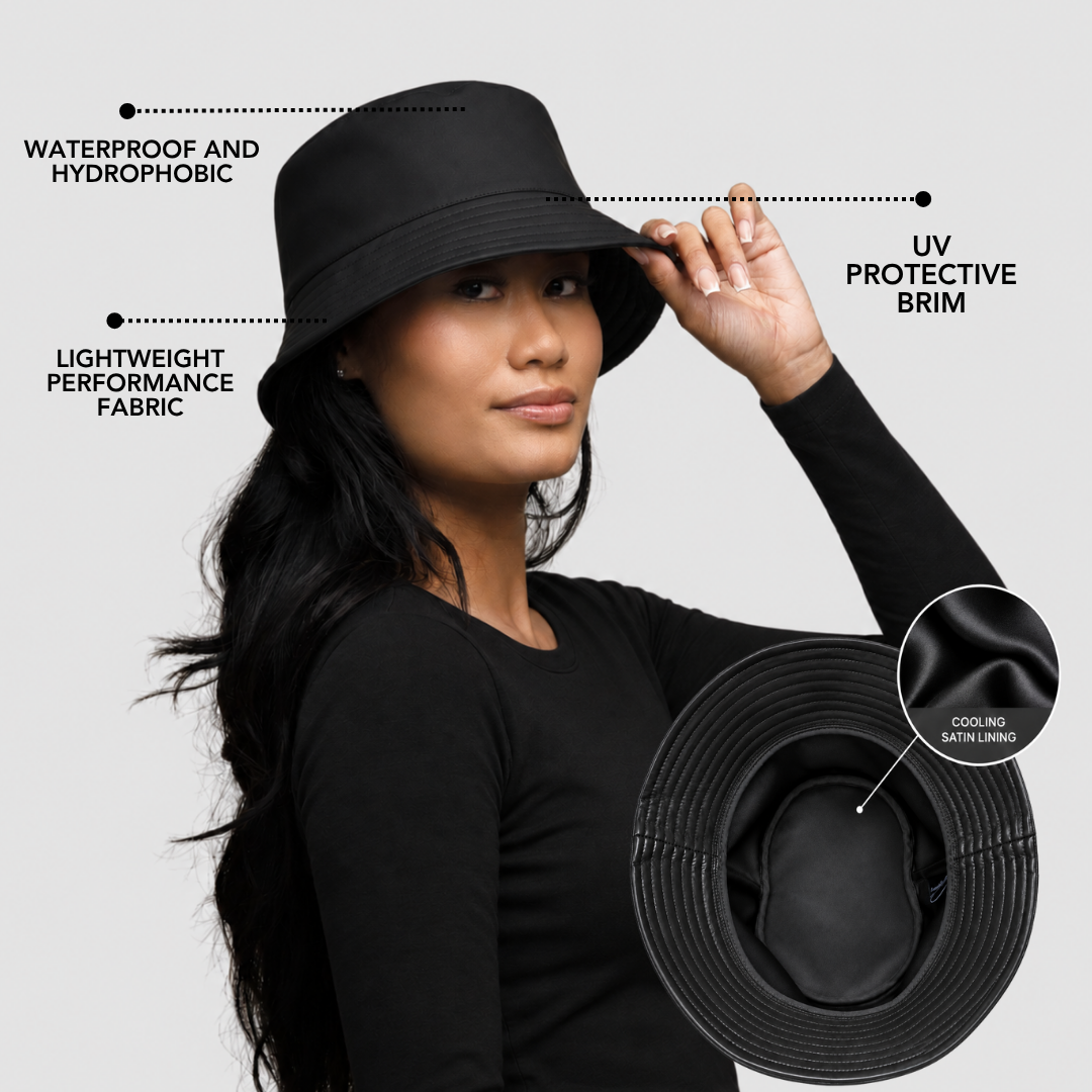Satin-Lined, Waterproof Bucket Hat  — Matte Edition