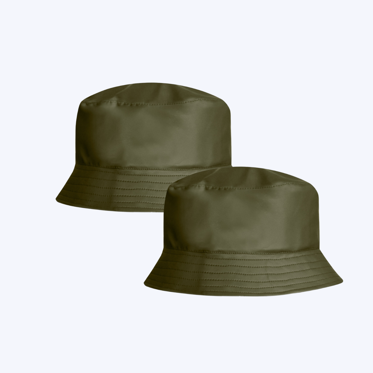 Satin-Lined, Waterproof Matte Bucket Hat - Bundle (2)