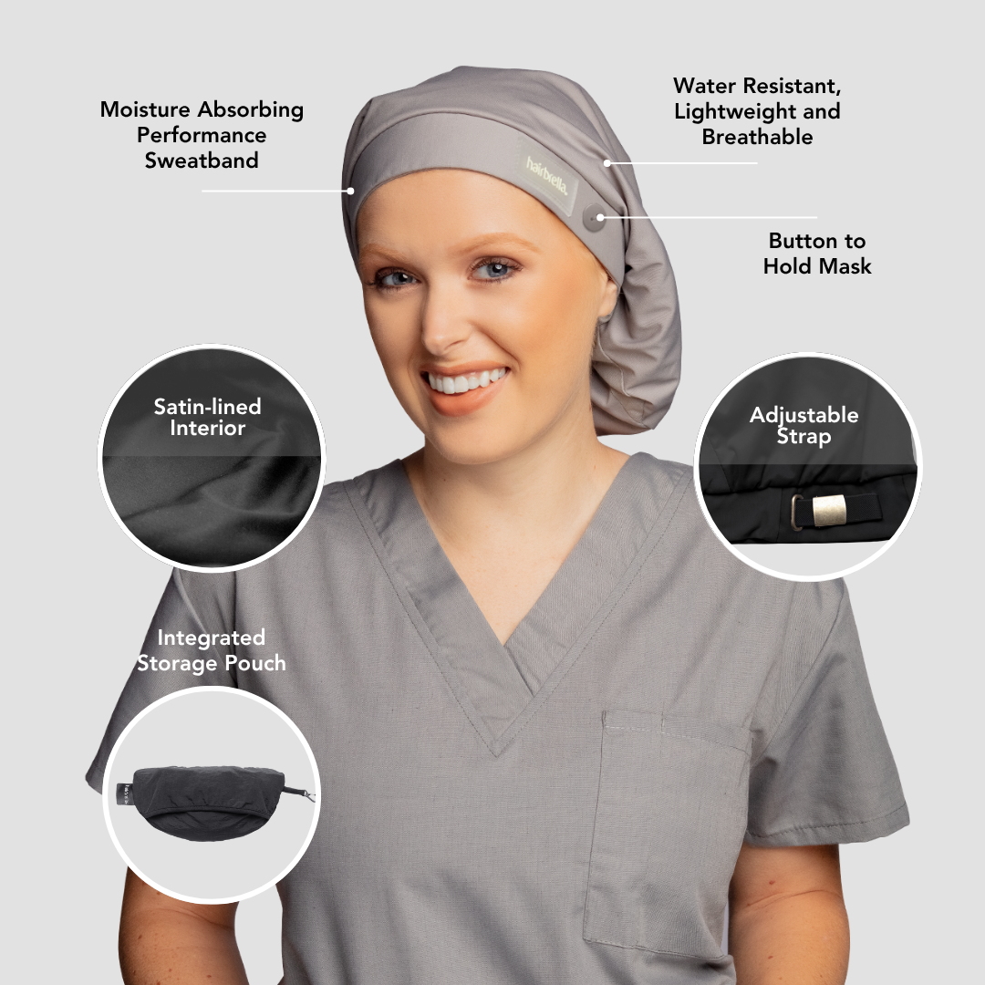 Hairbrella Scrub Cap, Satin-Lined